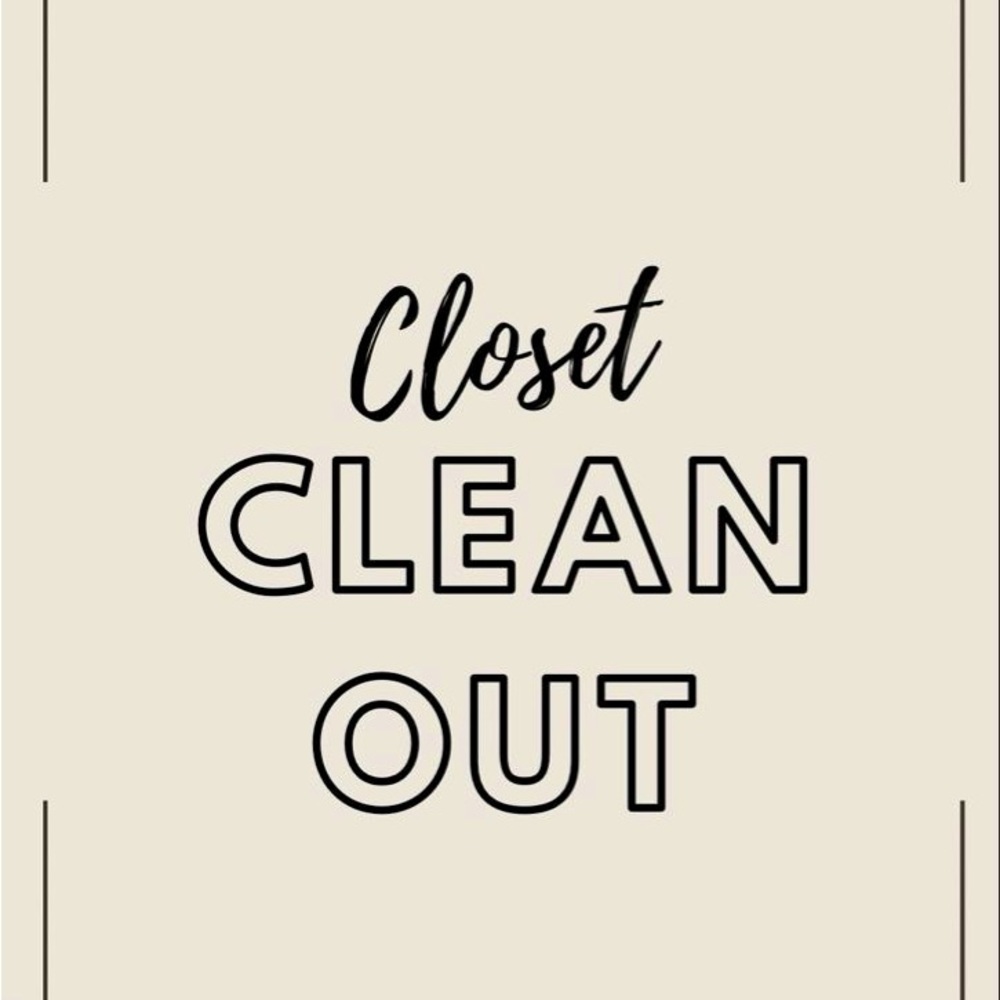 Closet clean out!